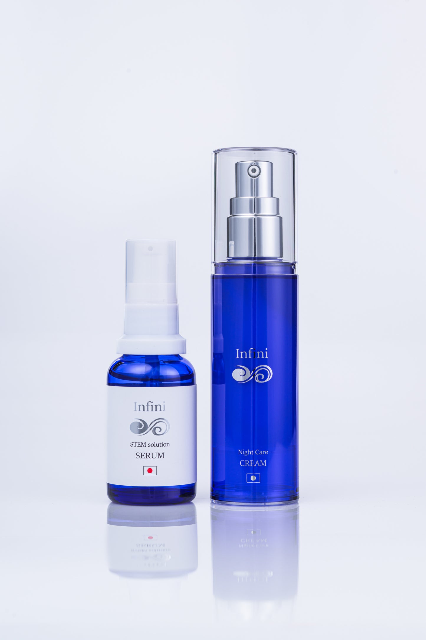 【For overseas】2-Piece Skincare Set: 1×Infini Stem Solution Serum/1×Night Care Cream