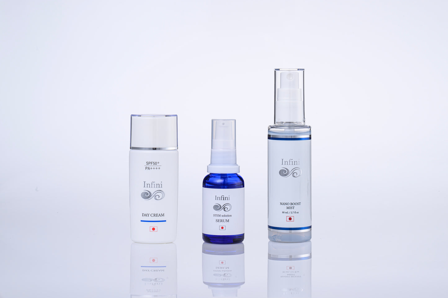 Infini (アンフィニ) Serum & Nano Boost Mist & Day Cream set