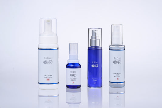 Infini (アンフィニ) serum & Night care cream & Face Foam & Nano Boost Mist  4本セット